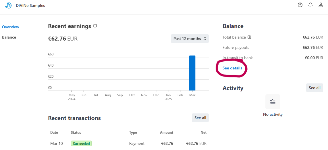 My Stripe Dashboard
